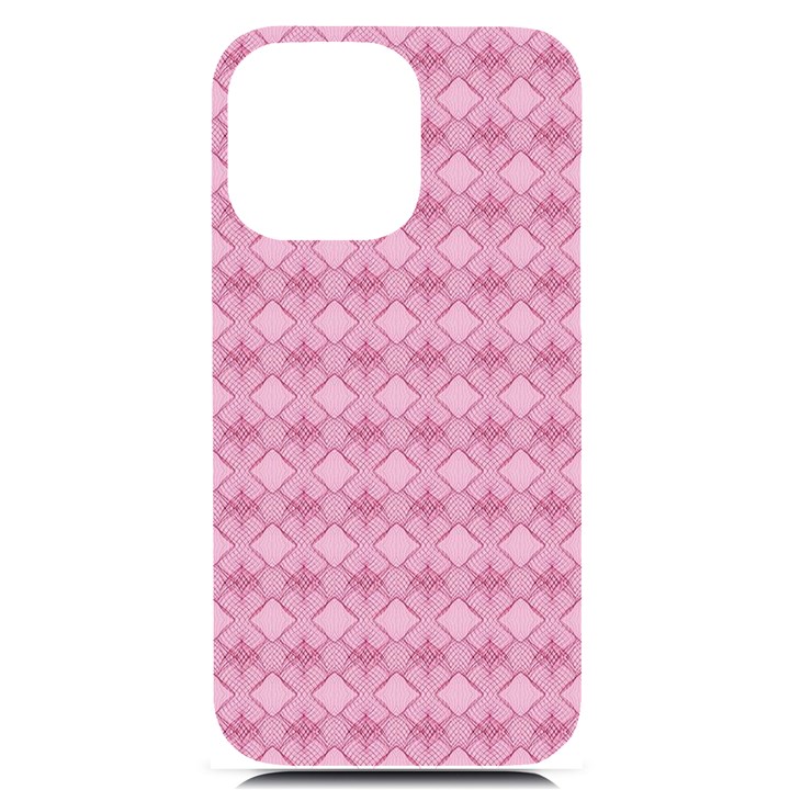 Pattern Print Floral Geometric iPhone 14 Pro Max Black UV Print Case