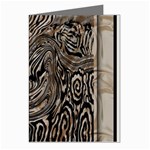 Zebra Abstract Background Greeting Cards (Pkg of 8) Left