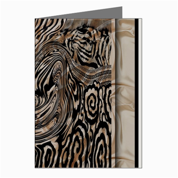 Zebra Abstract Background Greeting Cards (Pkg of 8)