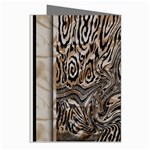 Zebra Abstract Background Greeting Cards (Pkg of 8) Right