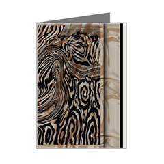 Zebra Abstract Background Mini Greeting Card by Vaneshop