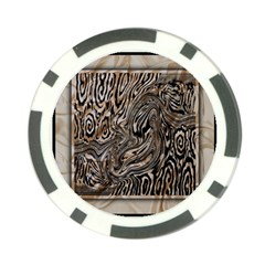 Zebra Abstract Background Poker Chip Card Guard by Vaneshop