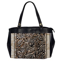 Zebra Abstract Background Oversize Office Handbag (2 Sides) by Vaneshop