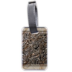 Zebra Abstract Background Luggage Tag (two Sides) by Vaneshop