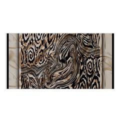 Zebra Abstract Background Satin Shawl 45  X 80  by Vaneshop