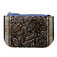 Zebra Abstract Background Large Coin Purse by Vaneshop