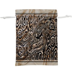 Zebra Abstract Background Lightweight Drawstring Pouch (xl)