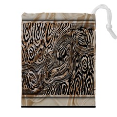 Zebra Abstract Background Drawstring Pouch (4xl) by Vaneshop