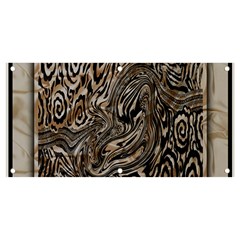 Zebra Abstract Background Banner And Sign 4  X 2  by Vaneshop