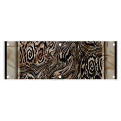 Zebra Abstract Background Banner And Sign 6  X 2  by Vaneshop