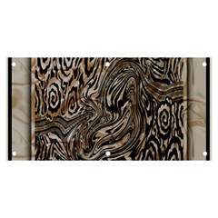 Zebra Abstract Background Banner And Sign 6  X 3  by Vaneshop