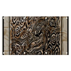 Zebra Abstract Background Banner And Sign 7  X 4  by Vaneshop