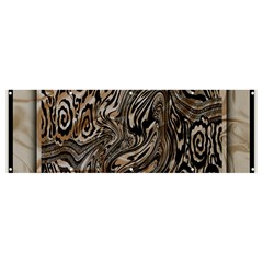 Zebra Abstract Background Banner And Sign 12  X 4  by Vaneshop