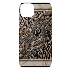 Zebra Abstract Background Iphone 14 Plus Black Uv Print Case