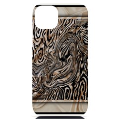 Zebra Abstract Background Iphone 14 Plus Black Uv Print Case