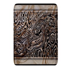 Zebra Abstract Background Rectangular Glass Fridge Magnet (4 Pack)