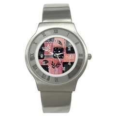 Floral Wall Art Stainless Steel Watch by Vaneshop