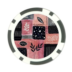 Floral Wall Art Poker Chip Card Guard by Vaneshop