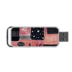 Floral Wall Art Portable Usb Flash (two Sides) by Vaneshop