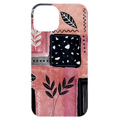 Floral Wall Art Iphone 14 Black Uv Print Case