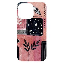 Floral Wall Art Iphone 14 Pro Max Black Uv Print Case