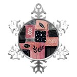 Floral Wall Art Metal Small Snowflake Ornament Front