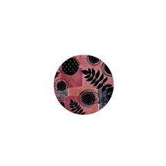 Abstract Pattern Floral Wall Art 1  Mini Buttons by Vaneshop