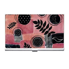 Abstract Pattern Floral Wall Art Business Card Holder by Vaneshop