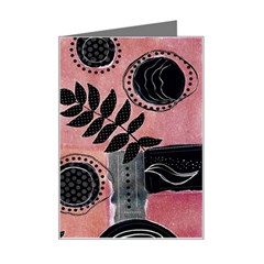 Abstract Pattern Floral Wall Art Mini Greeting Card by Vaneshop