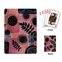 Abstract Pattern Floral Wall Art Playing Cards Single Design (rectangle)