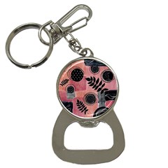 Abstract Pattern Floral Wall Art Bottle Opener Key Chain by Vaneshop