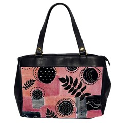 Abstract Pattern Floral Wall Art Oversize Office Handbag (2 Sides) by Vaneshop