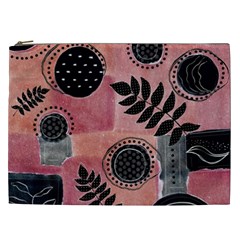 Abstract Pattern Floral Wall Art Cosmetic Bag (xxl) by Vaneshop