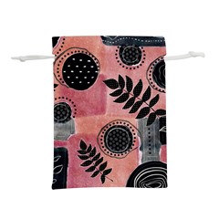 Abstract Pattern Floral Wall Art Lightweight Drawstring Pouch (l) by Vaneshop