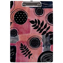 Abstract Pattern Floral Wall Art A4 Acrylic Clipboard by Vaneshop