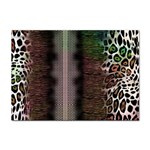 Leopard Animal Shawl Honeycomb Sticker A4 (100 pack) Front