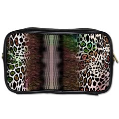 Leopard Animal Shawl Honeycomb Toiletries Bag (two Sides) by Vaneshop