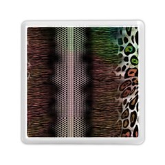 Leopard Animal Shawl Honeycomb Memory Card Reader (square) by Vaneshop