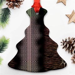 Leopard Animal Shawl Honeycomb Christmas Tree Ornament (two Sides) by Vaneshop