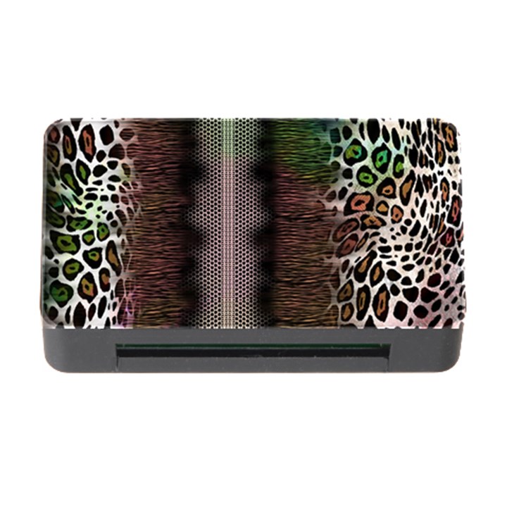 Leopard Animal Shawl Honeycomb Memory Card Reader with CF