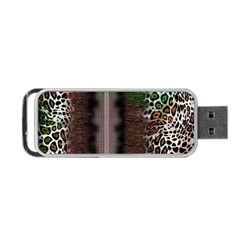 Leopard Animal Shawl Honeycomb Portable Usb Flash (two Sides) by Vaneshop