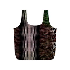 Leopard Animal Shawl Honeycomb Full Print Recycle Bag (s) by Vaneshop