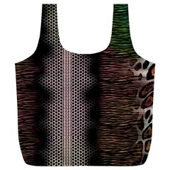 Leopard Animal Shawl Honeycomb Full Print Recycle Bag (xl) by Vaneshop