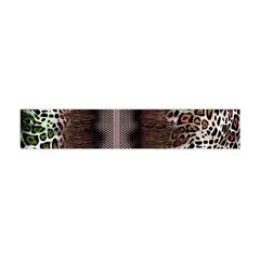 Leopard Animal Shawl Honeycomb Premium Plush Fleece Scarf (mini) by Vaneshop