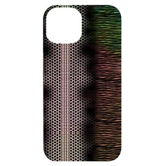 Leopard Animal Shawl Honeycomb Iphone 14 Black Uv Print Case by Vaneshop