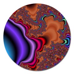 Colorful Piece Abstract Magnet 5  (round) by Vaneshop