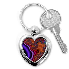 Colorful Piece Abstract Key Chain (heart) by Vaneshop