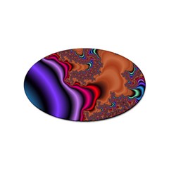 Colorful Piece Abstract Sticker Oval (10 Pack) by Vaneshop