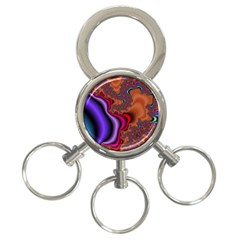 Colorful Piece Abstract 3-ring Key Chain by Vaneshop