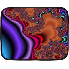 Colorful Piece Abstract Two Sides Fleece Blanket (mini) by Vaneshop